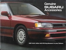 1989 89 Subaru Accessories  original brochure