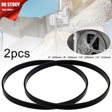 2PCS/Set 8-12Inch WoodWorking Band Saw Rubber Band Scroll Wheel Rubber Ring UK