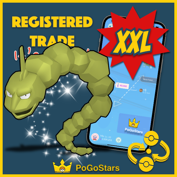 SHINY XXL Onix - Pokemon TRADE GO - Registered Trade - Read