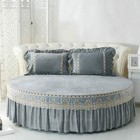 Round Bed Classic Coverlet Bedspread Bed Mattress Decorative-A-Diameter 200cm