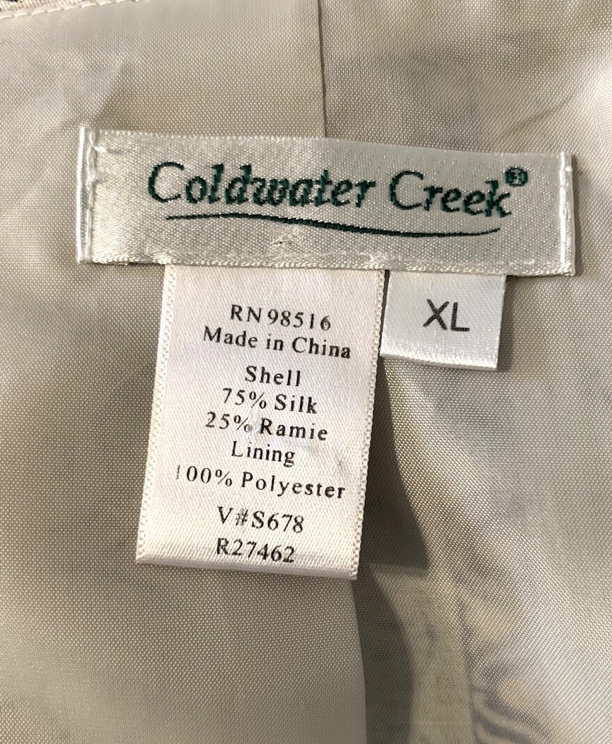 Coldwater Creek Multicolor Patchwork Blazer SILK … - image 6