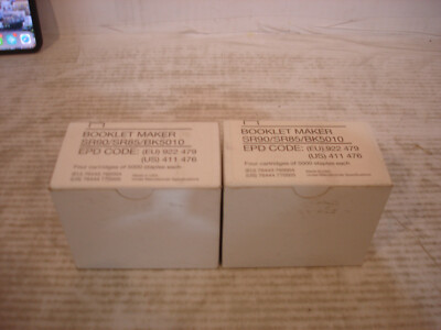 RIcoh SR90/SR85/BK5010 Booklet Maker Staple Cartridges 411476 Lot of 2(Box of 4)