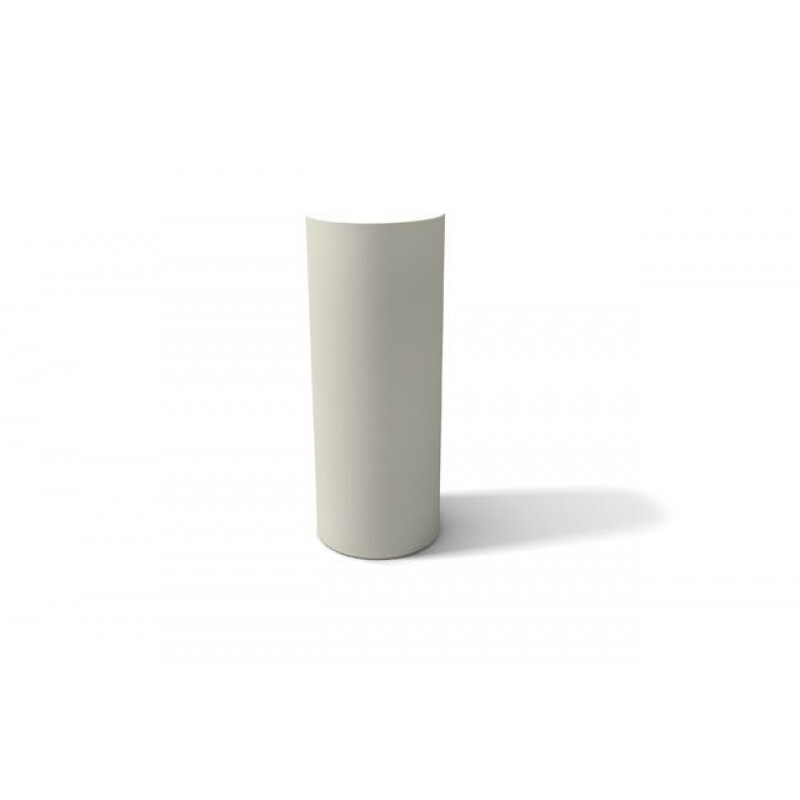Présentoir à rouleaux cylindriques en similicuir bleu et finitions main