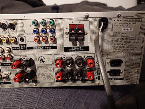 Sony STR-DE895 - 6.1 Surround Sound 110 Watts (Used/Working Condition/No Remote) - Picture 8 of 10