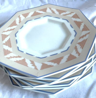 7 JACK LENOR LARSEN MIKASA BREAD PLATES CS003 TERRA NOVA COLLECTION -FREE SHIP