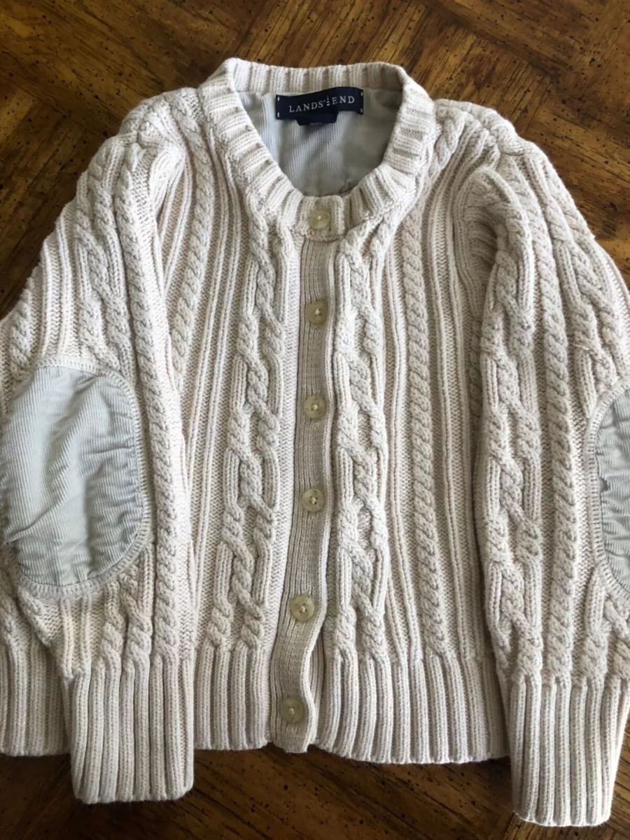 Lands end hotsell white cardigan