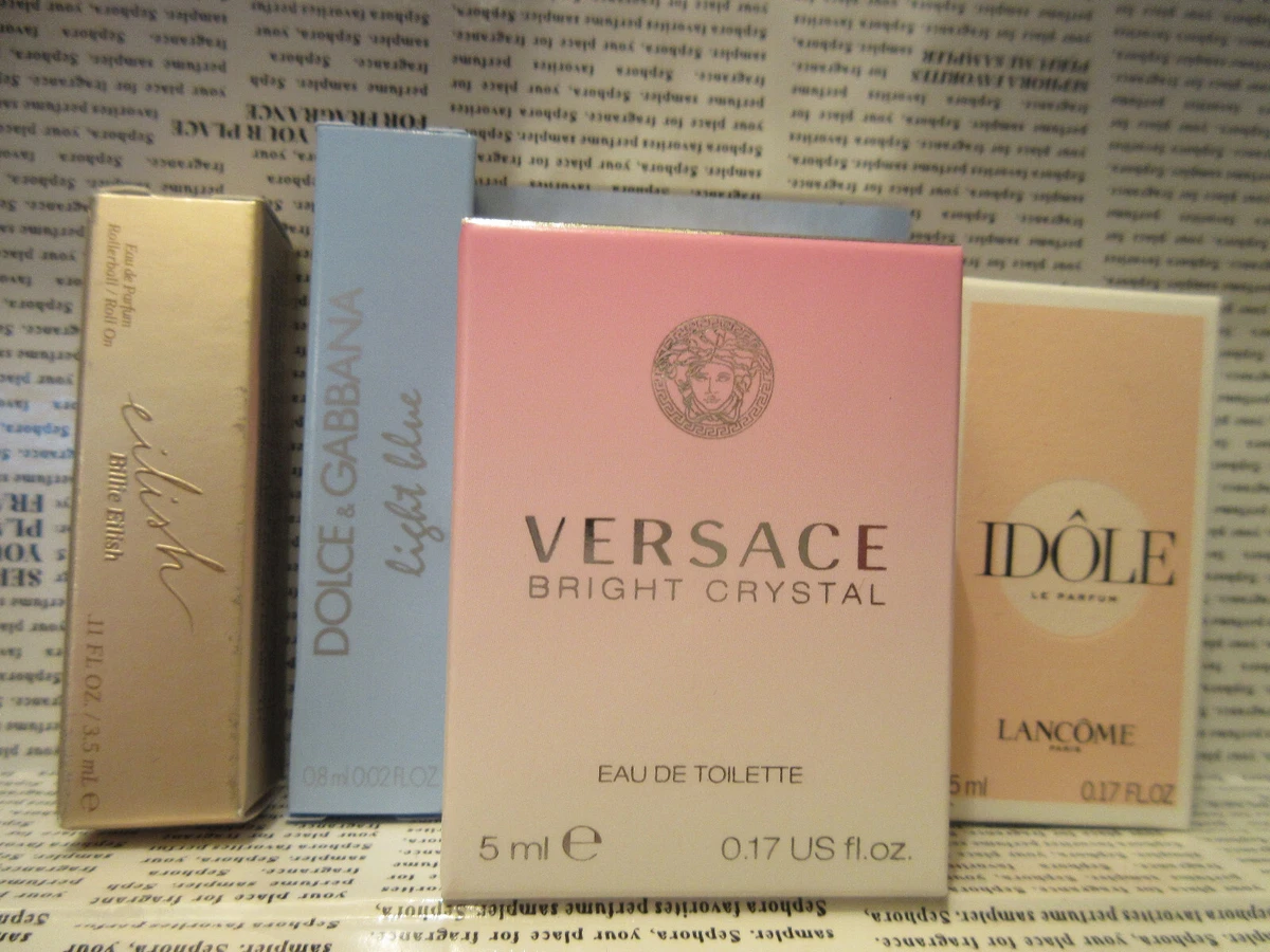 4 Mini Perfumes Parfum Light Blue Idole Versace Bright Crystal