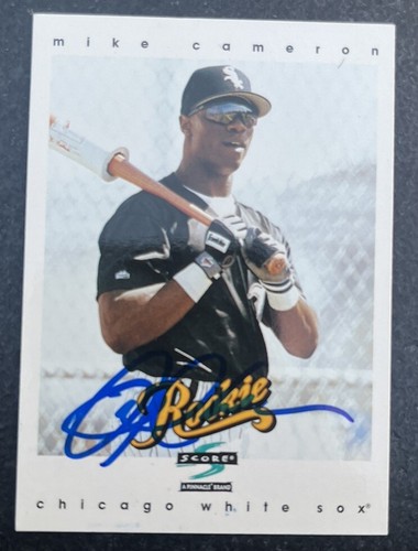 MIKE CAMERON 1996 Score Rookie RC #326 Baseball Card AUTO AUTOGRAPH