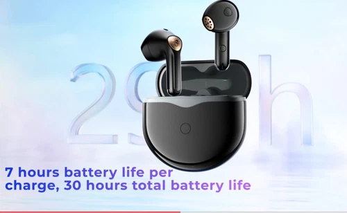 SoundPEATS Wireless Earbuds Hi-Res Audio,Air4 Lite Bluetooth 5.3 Headphones,30H