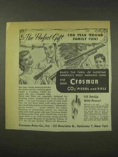 1949 Crosman CO2 Pistol and Rifle Ad - Perfect Gift