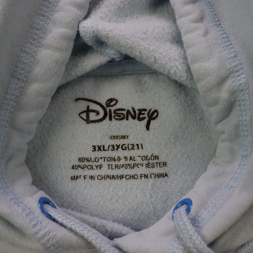 Disney Hoodie Kids 3XL (21) Blue Logo Stitch Drawstring Pockets Ohana Family - Picture 10 of 15