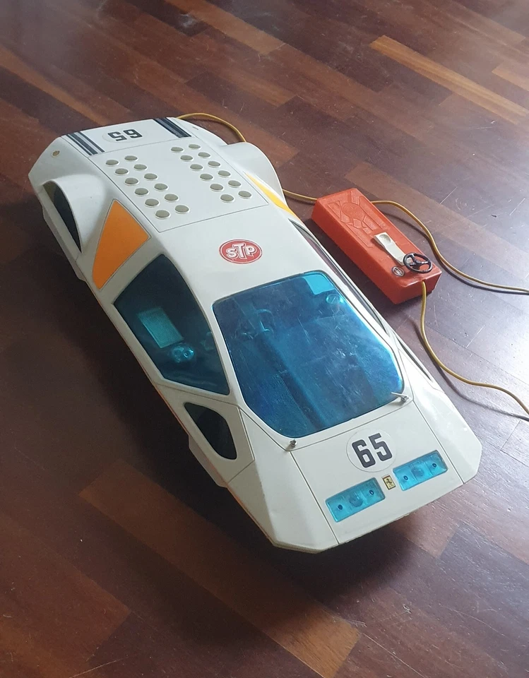 FERRARI 512S MODULO PININFARINA MACCHINA VINTAGE FILO COMANDATA AUTO COLLEZIONE - Immagine 4 di 4