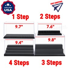 1/2/3/4 Steps Acrylic Display Case Dustproof Box Action Figures 1/64 Diecast US