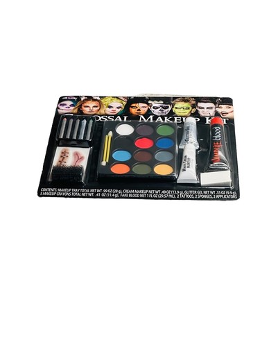 Festive Colossal Makeup Kit Costume Accessories-Fun World Blood Cream Glitter - Picture 4 of 8