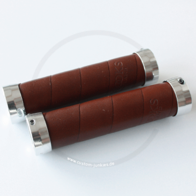 Brooks Slender Leather Grips | black, brown, honey | eBay