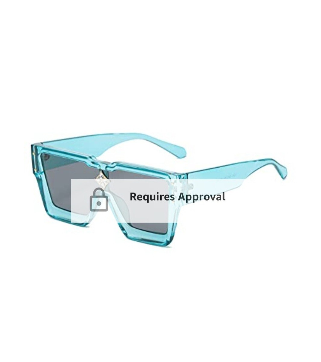 CHOWEI Vintage Square Oversized Sunglasses Trendy Flat Top  display picture 3