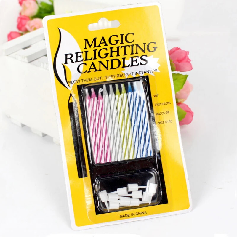 Magic Props Relighting Candles Funny Trick Birthday Candle Party Joke Gift Birth eBay