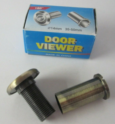 Jifu Door Viewer in Antique Brass New