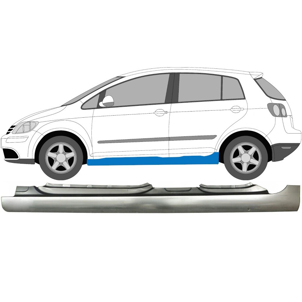 VOLKSWAGEN GOLF PLUS 2005-2013 FULL SILL REPAIR PANEL ROCKER PANEL / LEFT LH