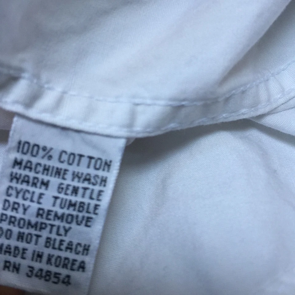 Camisa de vestir formal Lord West para hombre 17,5 36/37 plisada frontal abotonada manga larga Foto 4 de 4