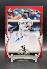 2023 Bowman - Paper Prospect Oscar Colas /5 Red Border Autograph #PPA-OC