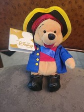 Disney Winnie The Pooh Pirate 8" Plush Beanie Beanbag New w/ tags NWT