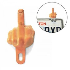 Middle Finger Fuk You Flip Off Rare Vintage License Plate Topper 4 High