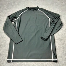 FJ Footjoy Thermal Baselayer Shirt Mens L Black Golf Pull-Over Long Sleeve