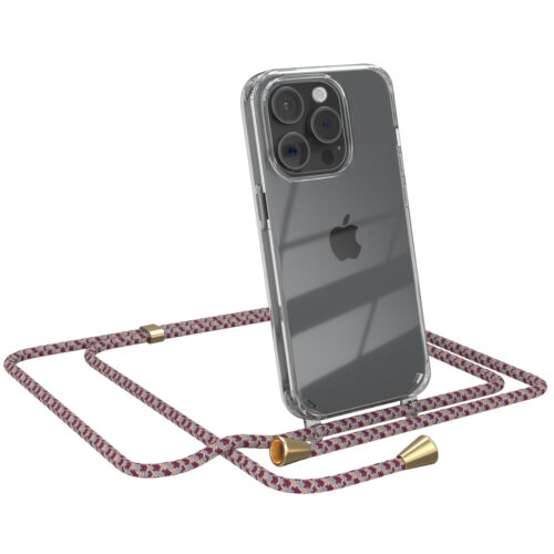 EAZY CASE für Apple iPhone 15 Pro Hülle mit Band Handykette Silikon TPU Cover - Afbeelding 22 van 50