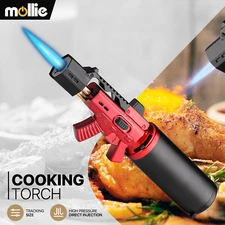 Refillable Butane Cooking Torch Adjustable Jet Frame Multifunctional Gun Lighter