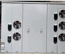 Siemens 600 Amp 5-GANG RING TYPE UNI-PAK  WEP6511 Meter Stack 125amp Per Socket