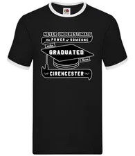 Cirencester Graduate - Mens Ringer - Student Uni University Graduation