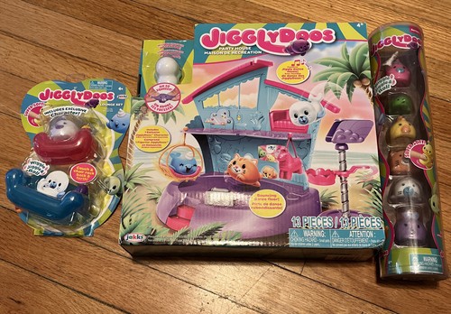 Juego y figuras de casa y salón de fiesta JigglyDoos. Paquete especial JigglyDoos nuevo en caja - Imagen 2 de 9