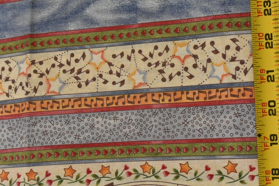 By 1/2 Yd, Musical Stripes on Quilt Cotton, Henry Glass/Smith & Milligan, M7610 - Image 4 of 4