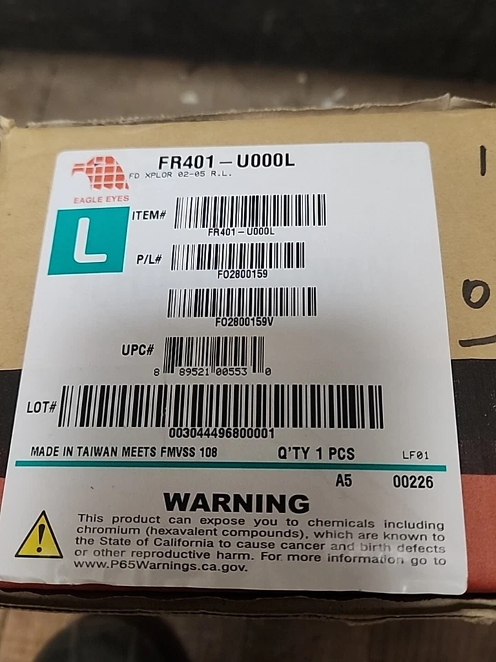 For 02-05 Ford Explorer Driver Side Tail Light FO2800159V - Изображение 2 из 2