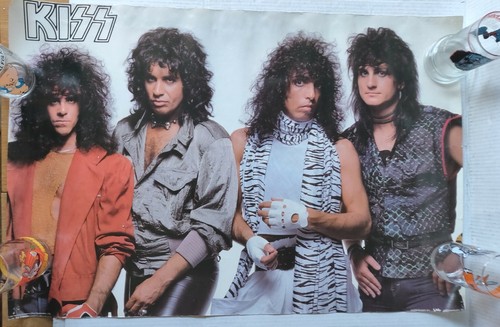 KISS Rock n Roll, Heavy Metal, Glam original 1984 vintage Poster RARE ERIC CARR 