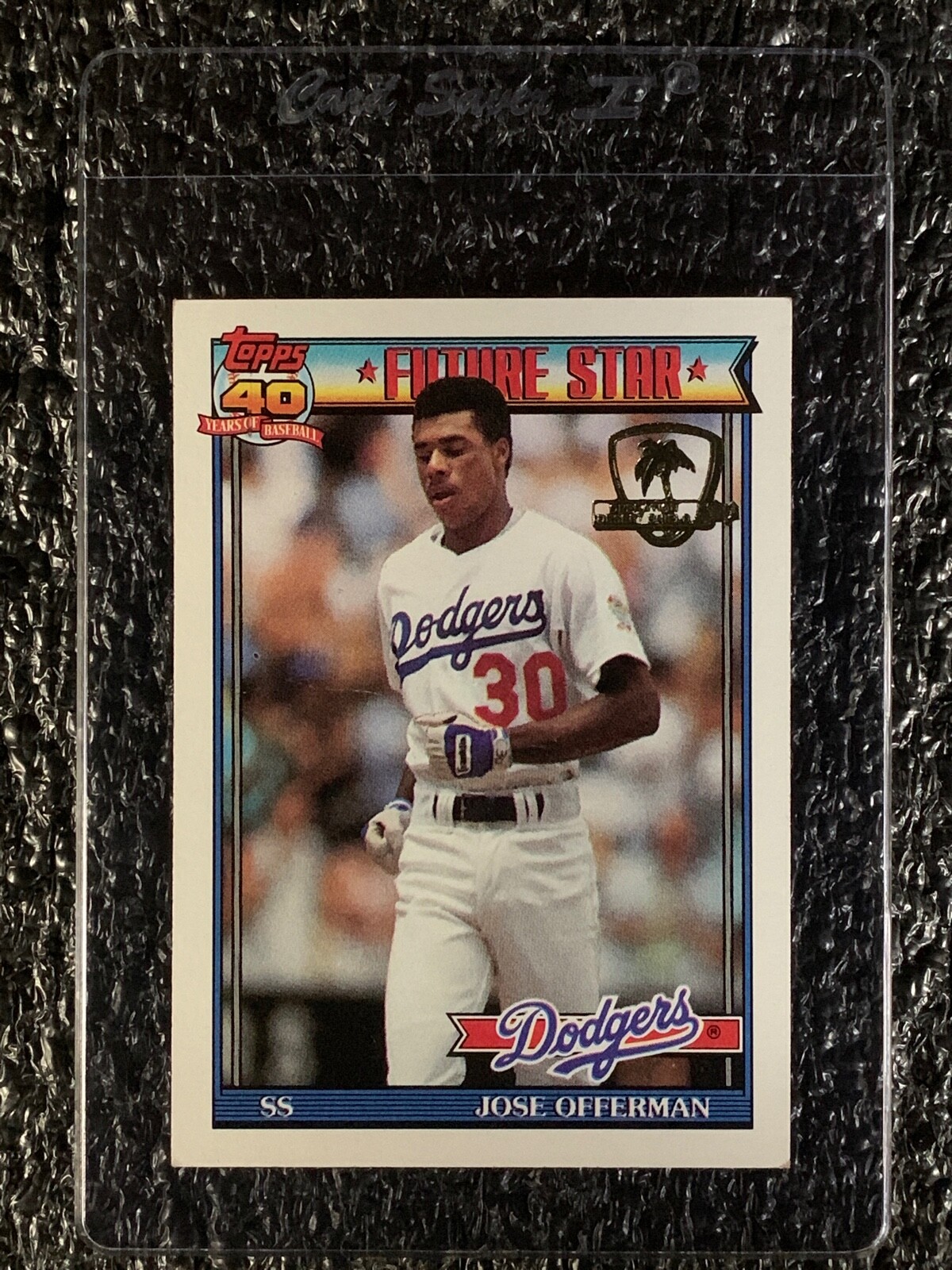 1991 Topps Desert Shield #587 Jose Offerman EX/MT