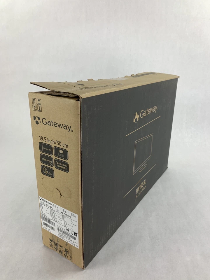 Box Opened OEM Gateway HX1953L 20" Widescreen LCD VGA DVI Monitor Black - Image 2 of 4