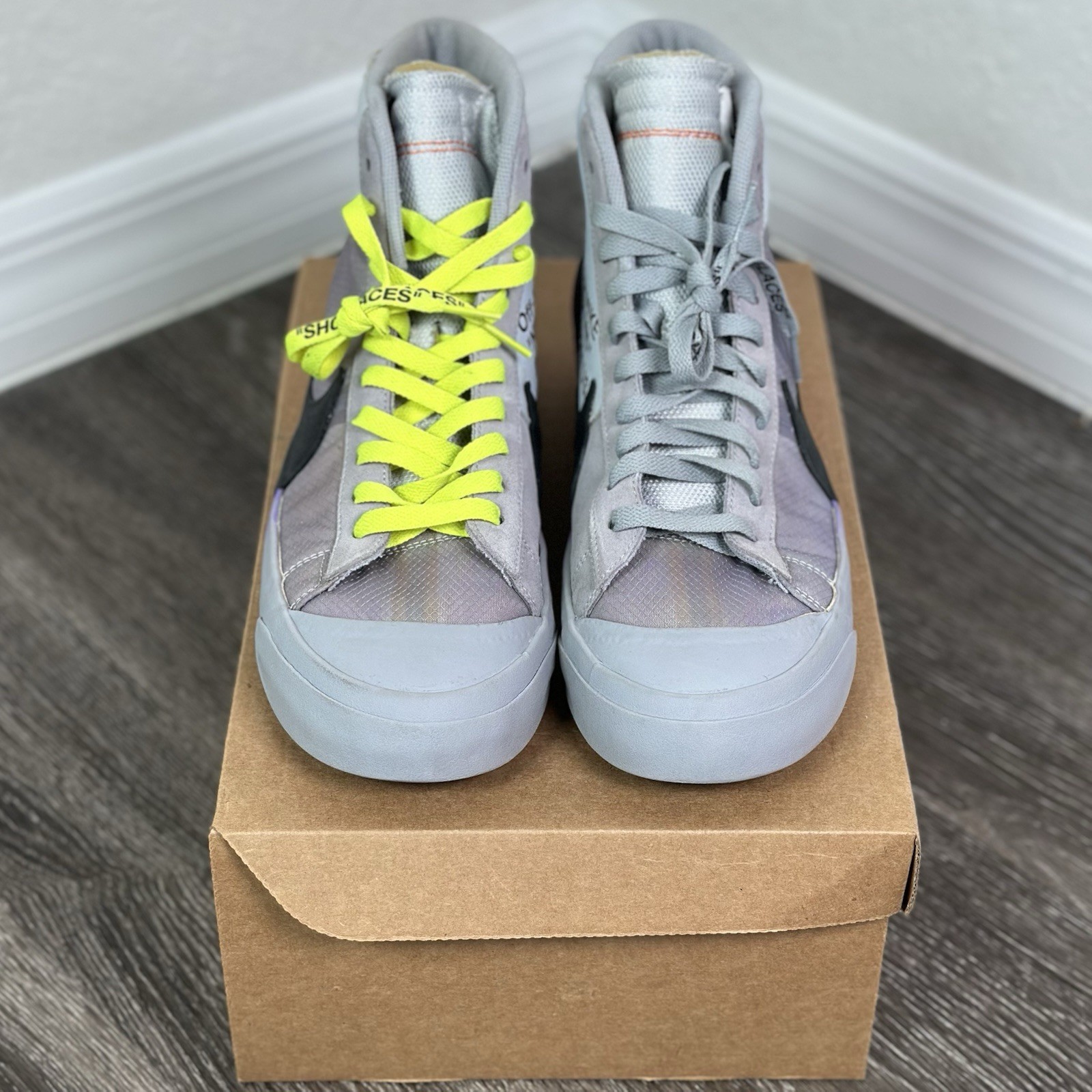 OFF WHITE X NIKE Taglia 10 5 Blazer Nike x Off White Mid Serena Williams AA3832 002