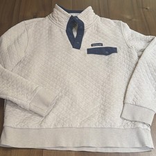 Women s Patagonia Organic Cotton Quilt Snap-T Pullover Pelican/ Stone Blue Med