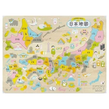 DEBIKA Training Puzzle Ikumoku Wooden Educational Puzzle Japan Map 113012
