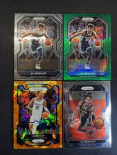 (4) Ja Morant Prizm Orange Cracked Ice #96 Green HOLO #115 Memphis Grizzlies