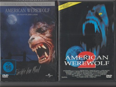 American Werewolf 1 ( OVP) + American Werewolf 2(gebr.) - 2 DVD's - FSK 16 -