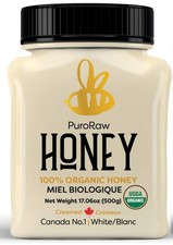 Organic Raw Honey, Pure Unfiltered Raw White Honey from the Canadian Prairies by