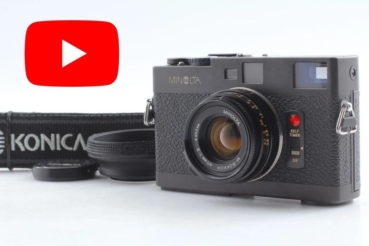 Lot Ancien Minolta EG-1 : Appareil Photo Compact Avec Flash Et étui (Très Bon état)