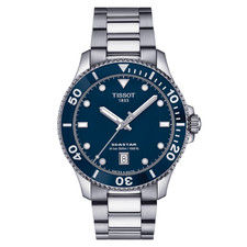Tissot Seastar 1000 40 mm blaues Zifferblatt Quarzuhr T120.410.11.041.00