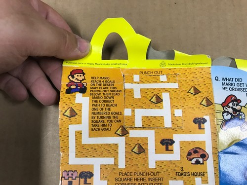 Caja Happy Meal McDonald's Super Mario 3 1990 vintage - Imagen 7 de 10