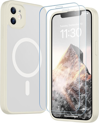 Designed for Iphone 11 Phone Case, Magnetic Translucent with 2PCS Tempered Glass