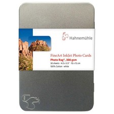 Hahnemuhle Rag Matte FineArt Bright White Inkjet Photo Cards,4x6",30 Sheets