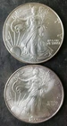1999 and 2000 $1 American Silver Eagle Dollars